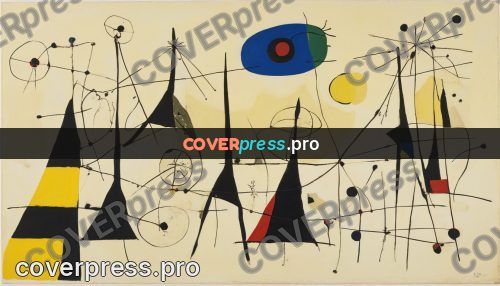 Miro style drawing: black triangles and a yellow round