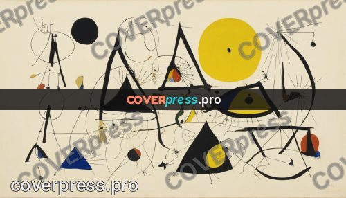 Miro style drawing: black triangles and a yellow round