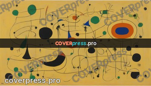 Miro style drawing: ovals on an ochre field