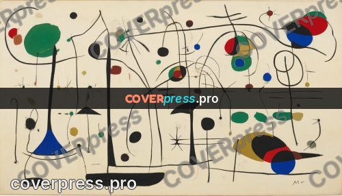Miro style drawing: green ring among rounds