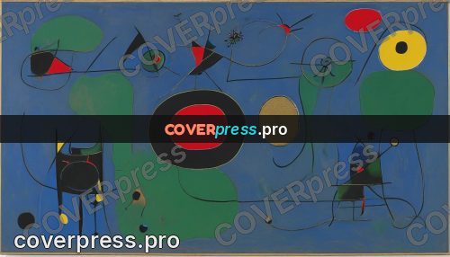 Miro style drawing: green ring among rounds