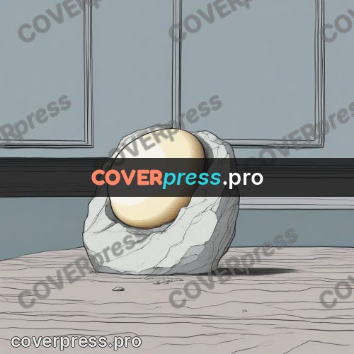 Moebius style drawing: smooth egg-shaped boulders