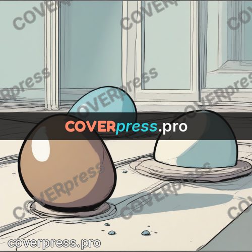 Moebius style drawing: smooth egg-shaped boulders
