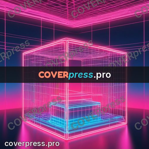 80s neon illustration: wireframe shape of lines