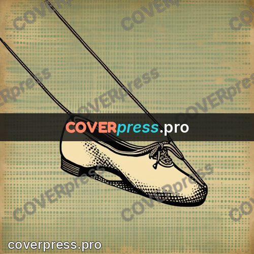 Vintage comic drawing: light dancing shoes