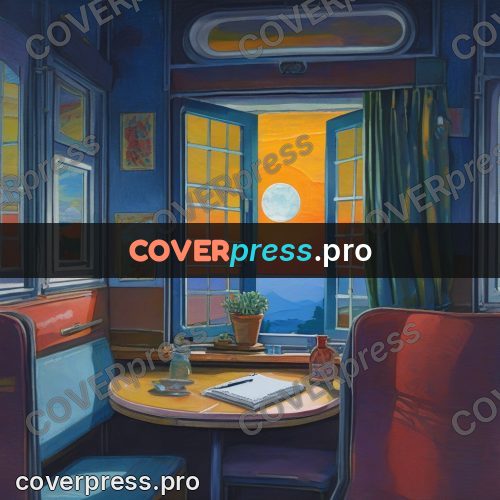 Gouache illustration: book by an open window