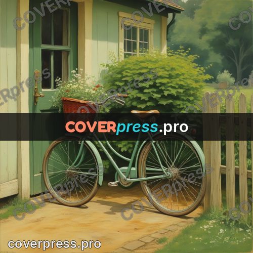 Pin up illustration: bicycle with a wicker basket