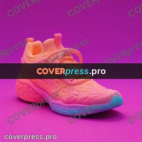 Stop motion character: neon sneaker with laces