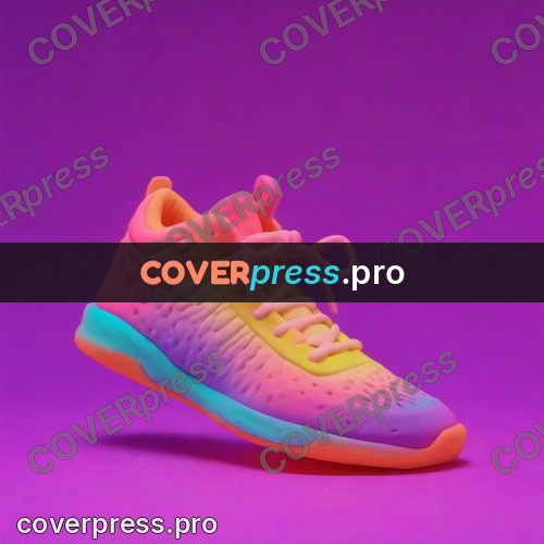 Stop motion character: neon sneaker with laces