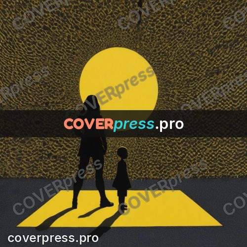 Pop art illustration: dark silhouettes in yellow light