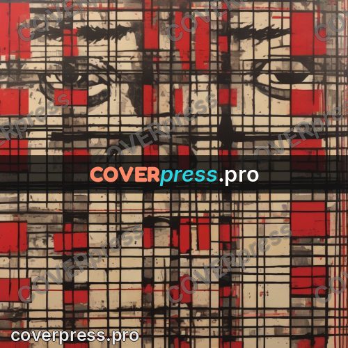 Punk illustration: faces in a grid of squares