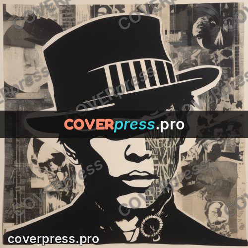 Punk illustration: man in a wide hat