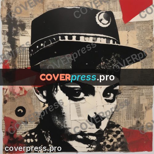 Punk illustration: face under a cap