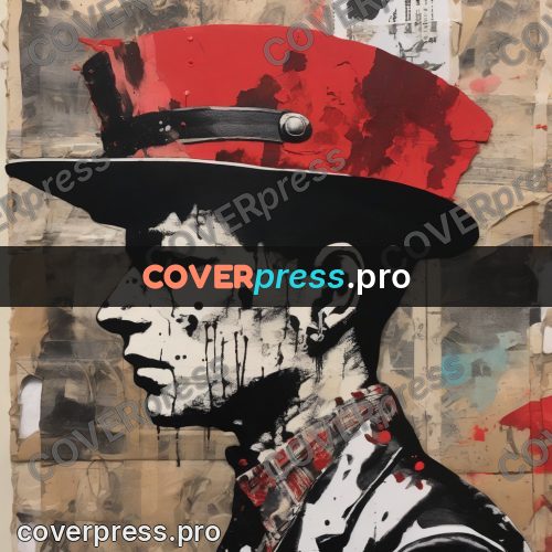 Punk illustration: man in a hat with drips