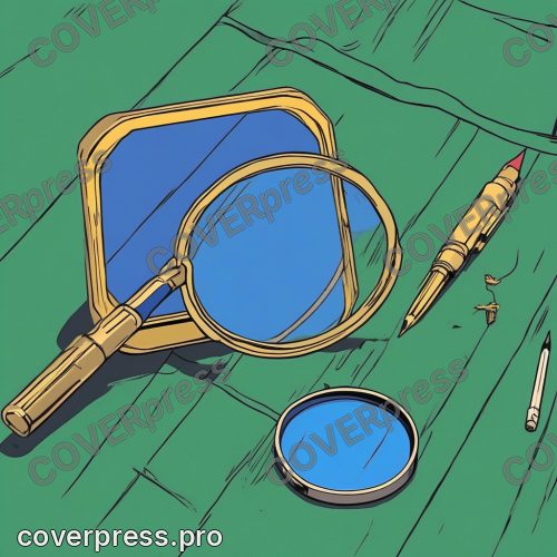Рисунок в стиле аниме 80-х: детектив, лупа и переулок