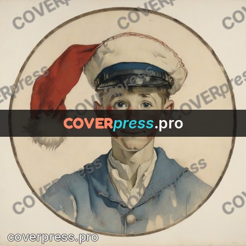 Vintage illustration: portrait in a sailor's cap