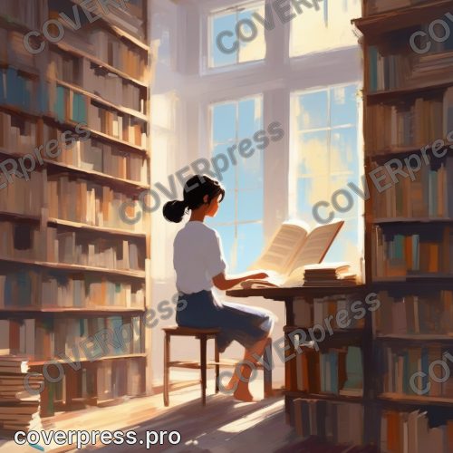 Рисунок в стиле Кампиона: книжная лавка, лампа и кот