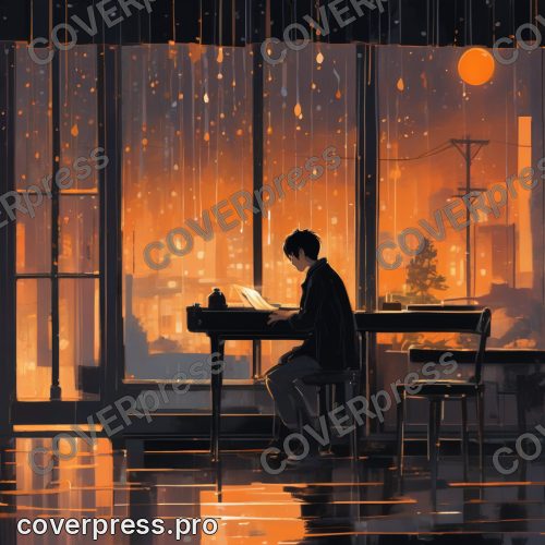 Рисунок в стиле Кампиона: саксофон, контрабас и пластинка