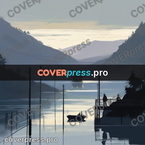 Campion style drawing: ship on misty water