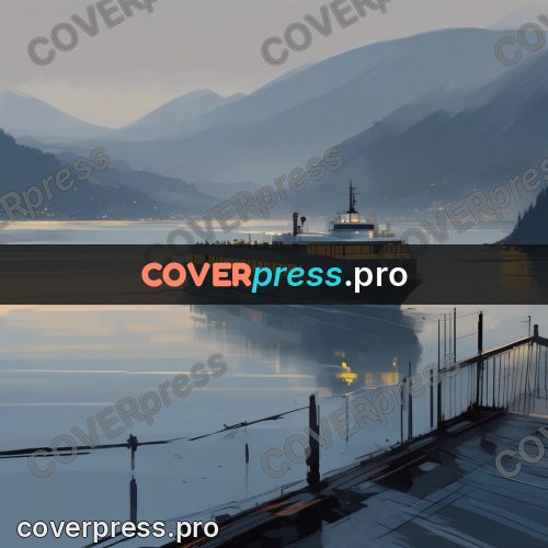 Campion style drawing: ship on misty water