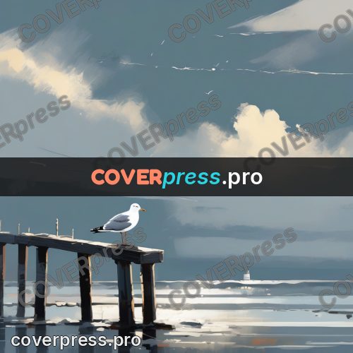 Campion style drawing: gull on a pier post