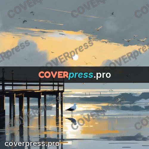 Campion style drawing: gull on a pier post