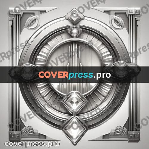 Art deco illustration: round setting with a stone