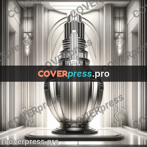 Art deco illustration: vase on a pedestal