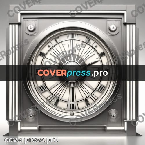 Art deco illustration: round dial on a panel