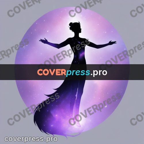 Silhouette poster: figure with raised arms