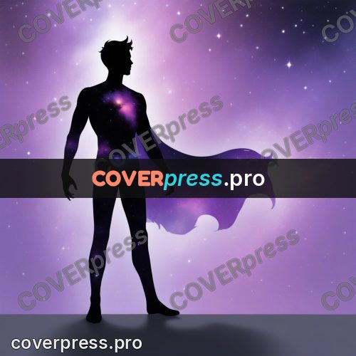 Silhouette poster: figure with raised arms