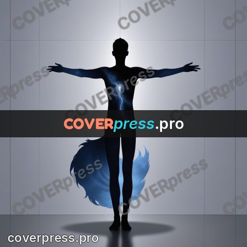 Silhouette poster: figure with arms held wide