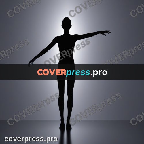 Silhouette poster: figure with one arm out