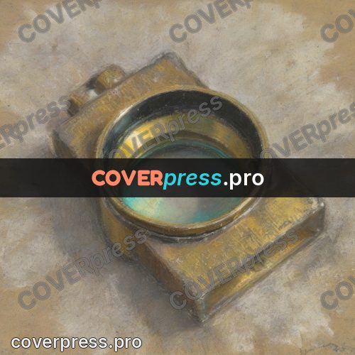 Soft pastel painting: brass instrument with a lens