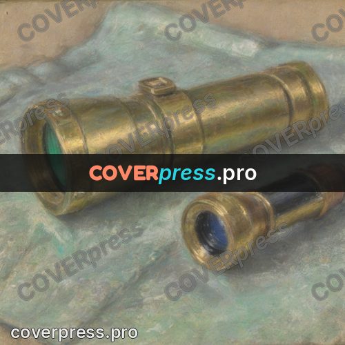 Soft pastel painting: brass instrument with a lens