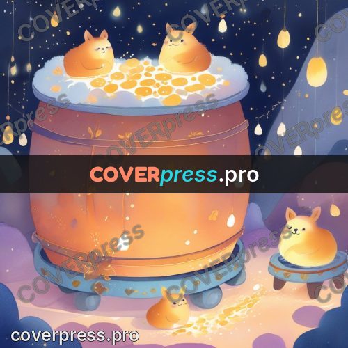 Fairy tale drawing: pot full of golden creatures