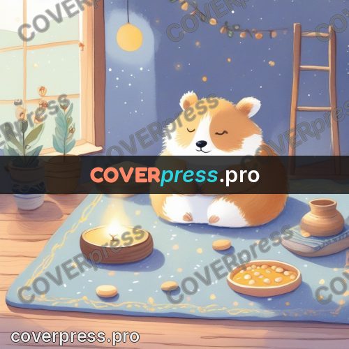 Fairy tale drawing: blue blanket and dishes