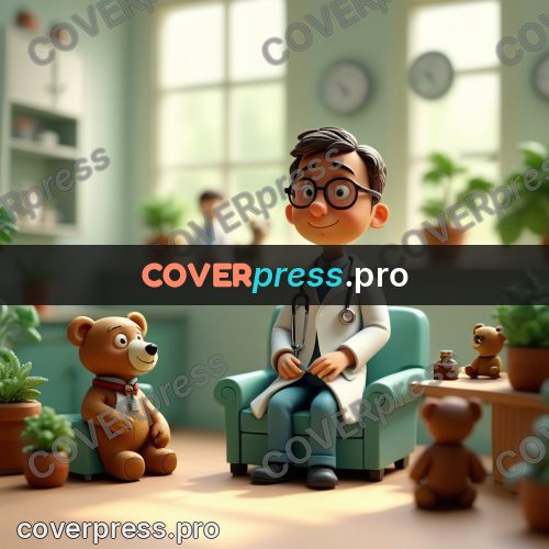 Miniature scene: doctor in a room