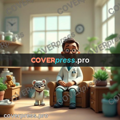 Miniature scene: doctor in a room