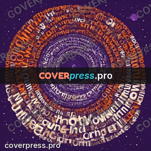 Typographic poster: ringed planet in space