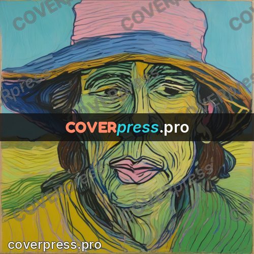 Van Gogh style artwork: peasant face in a hat