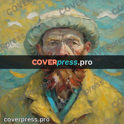 Van Gogh style artwork: fisherman in a yellow coat