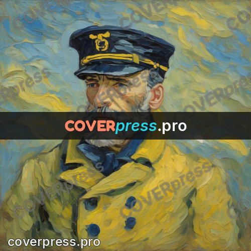 Van Gogh style artwork: sailor in a service cap