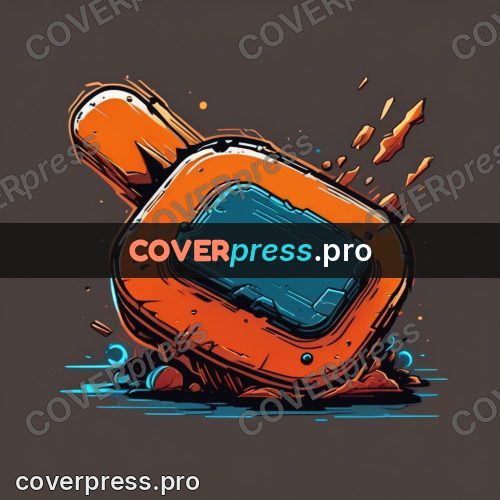 Vector illustration: orange ingots on a dark field