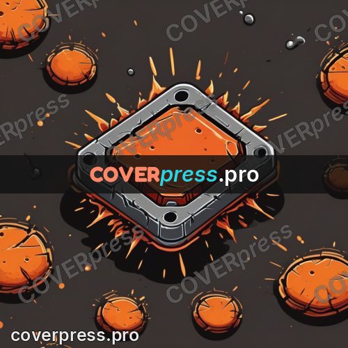 Vector illustration: orange ingots on a dark field