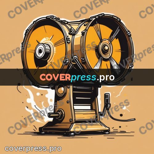 Vector illustration: brass device with a drum