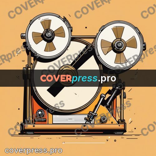 Vector illustration: brass device with a drum