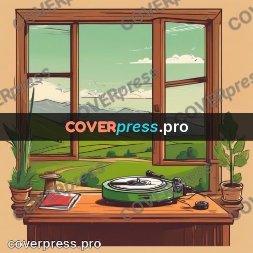 Vector illustration: device on a window table