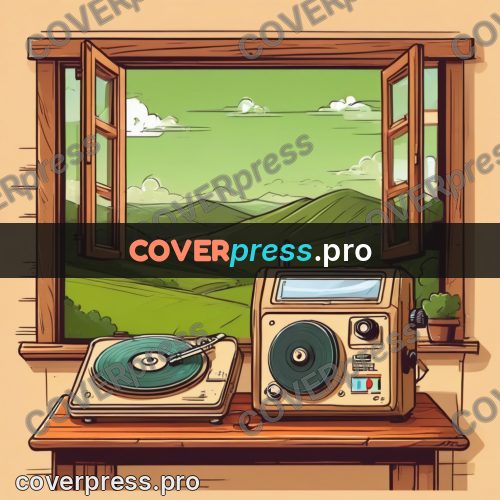 Vector illustration: device on a window table