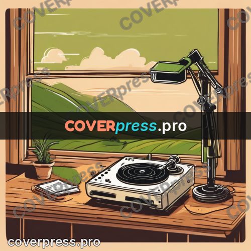 Vector illustration: device on a window table